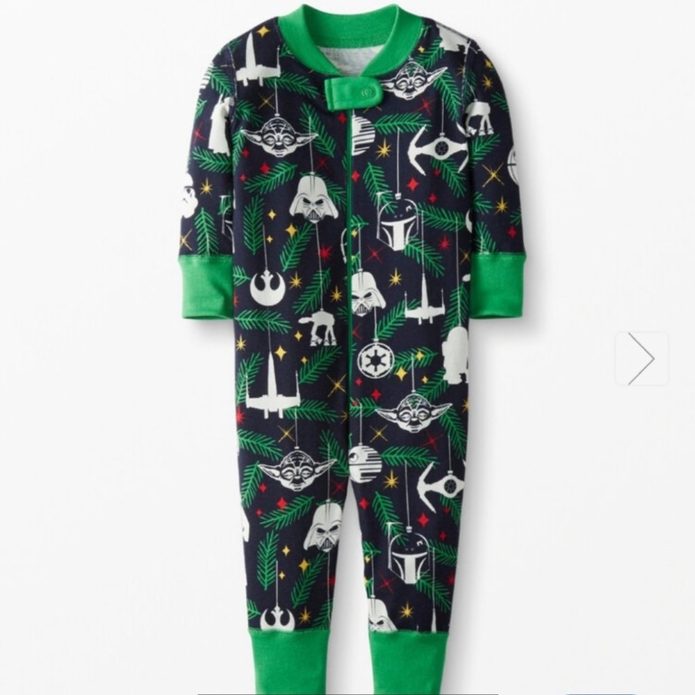 OFFERS WELCOME! Hanna Andersson Toddler Christmas Zip Sleeper/ Star Wars Pajamas